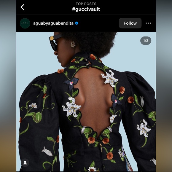 Gucci Vault X Agua Bendita | Posion Mini dress | NWT M - Picture 5 of 17